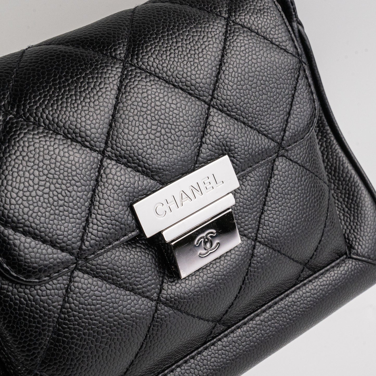 Chanel Black Caviar Seasonal Shoulder Flap Bag
