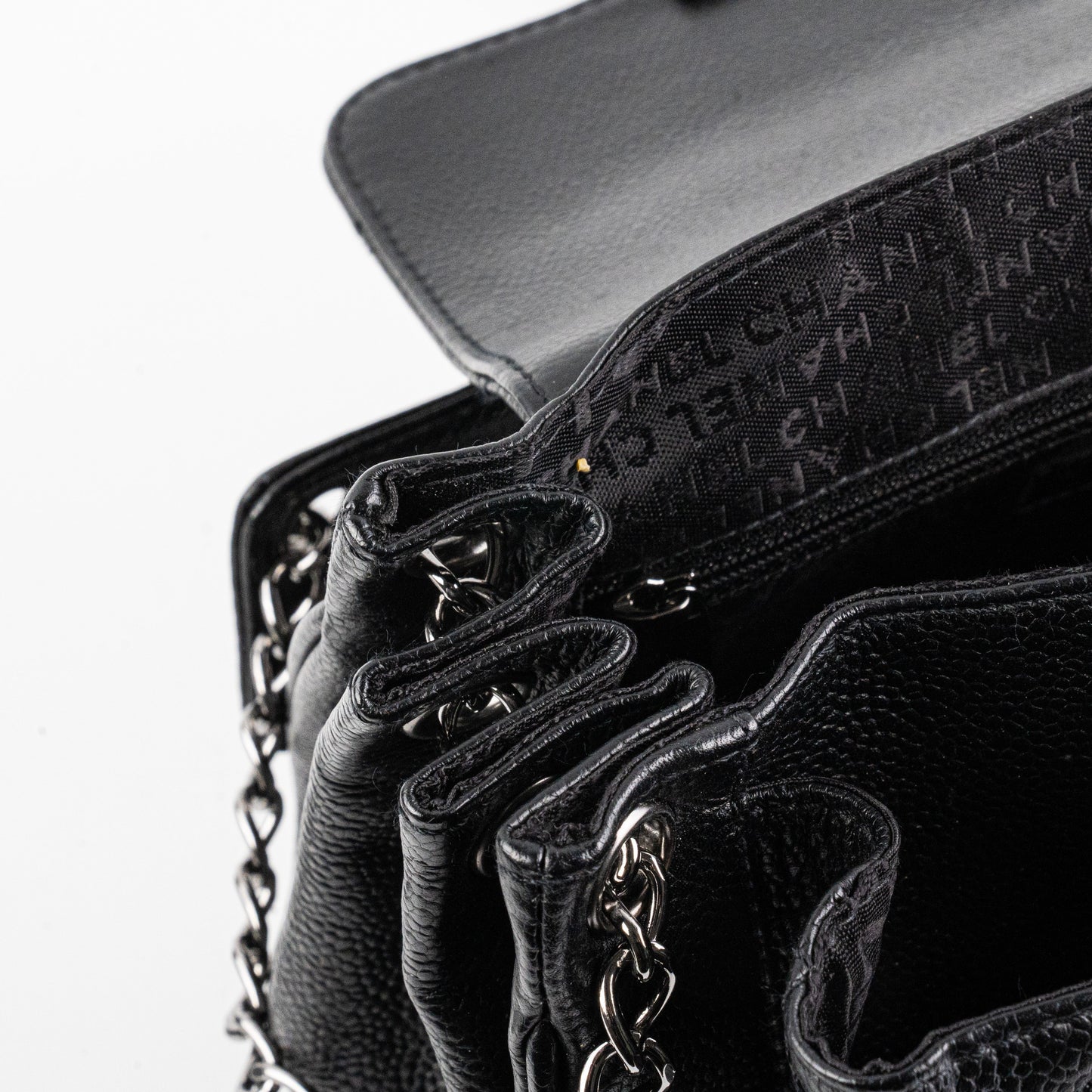 Chanel Black Caviar Seasonal Shoulder Flap Bag