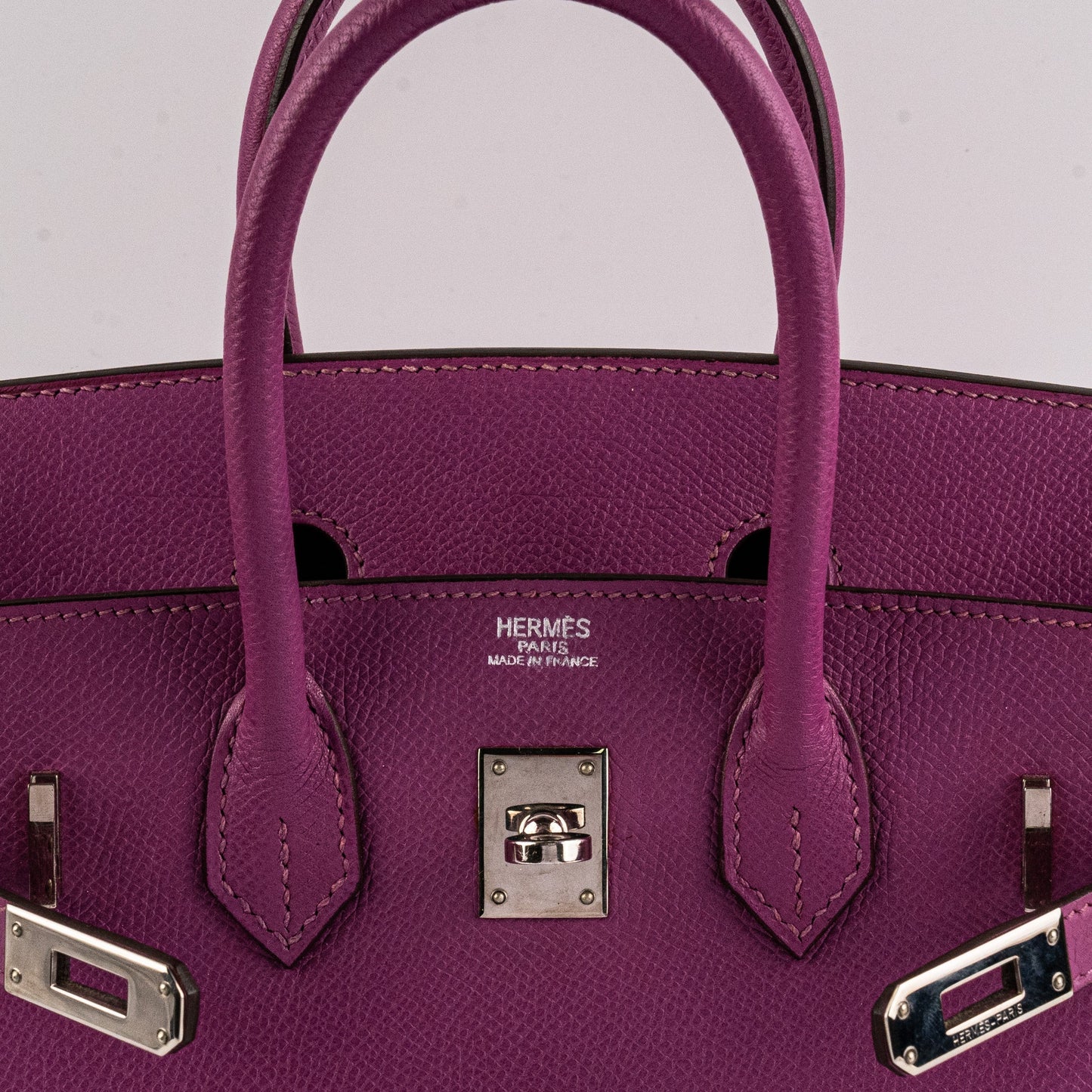 ITEM 34 - Hermes Birkin 25 Epsom Cyclamen Bag - Stamp I Square