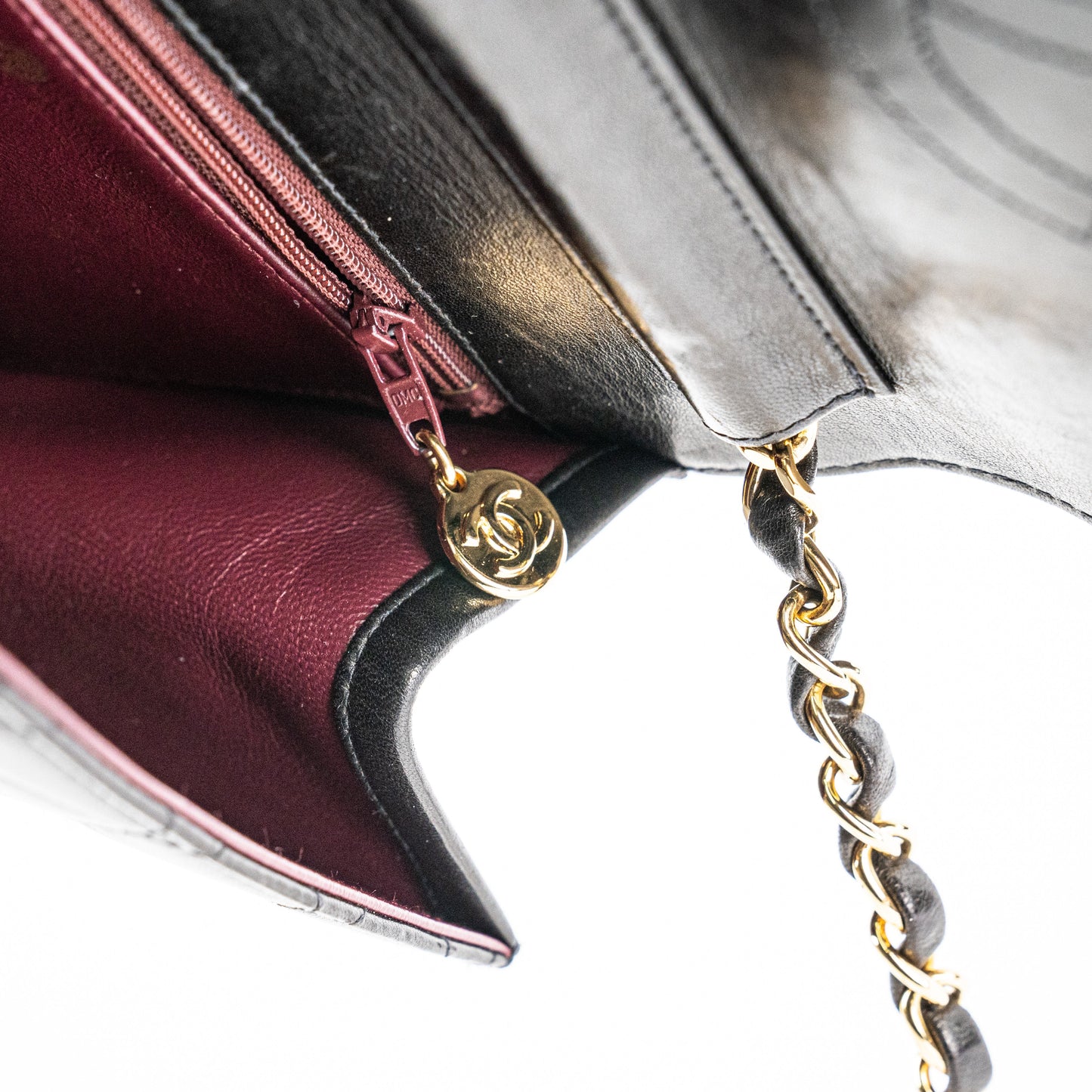 Chanel  Black Lambskin Flap Bag HOLD