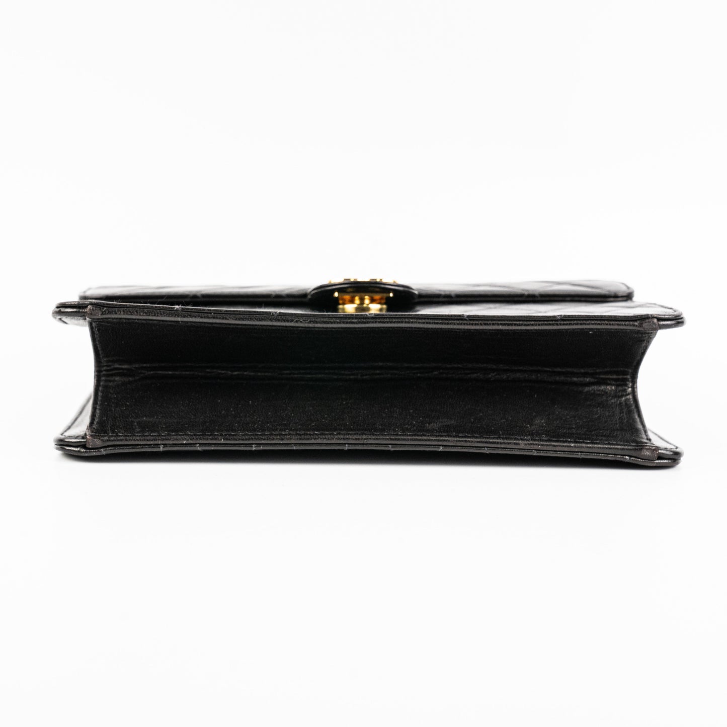 Chanel  Black Lambskin Flap Bag HOLD