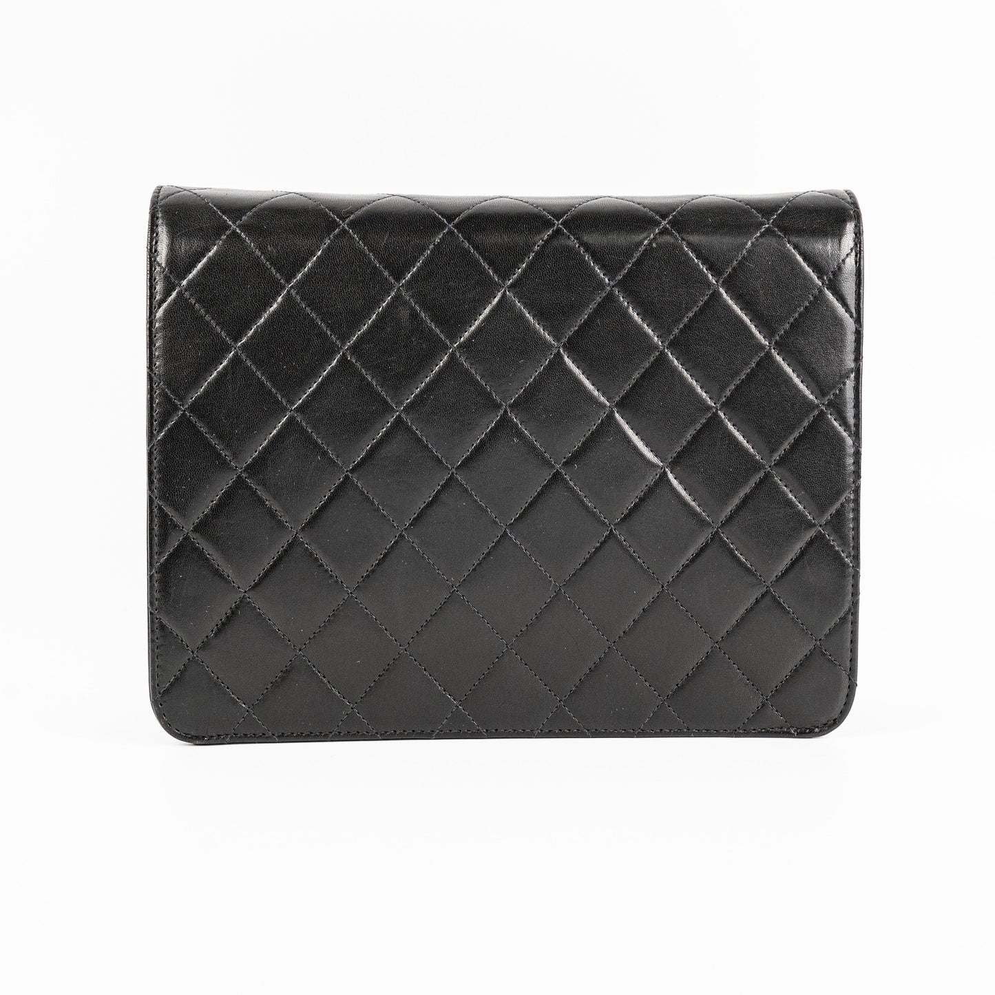 Chanel  Black Lambskin Flap Bag HOLD