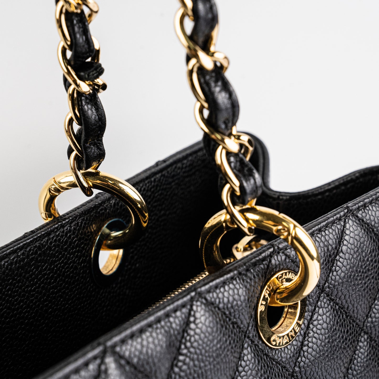Chanel GST Caviar Black Tote Bag