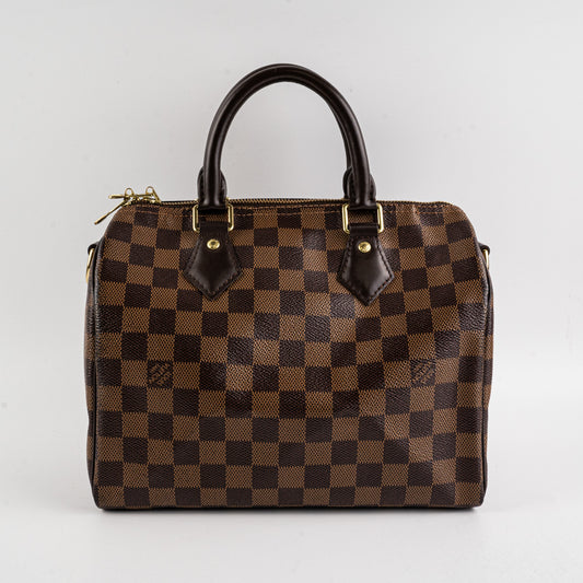 Louis Vuitton  25 Bandouliere Damier Ebene Bag