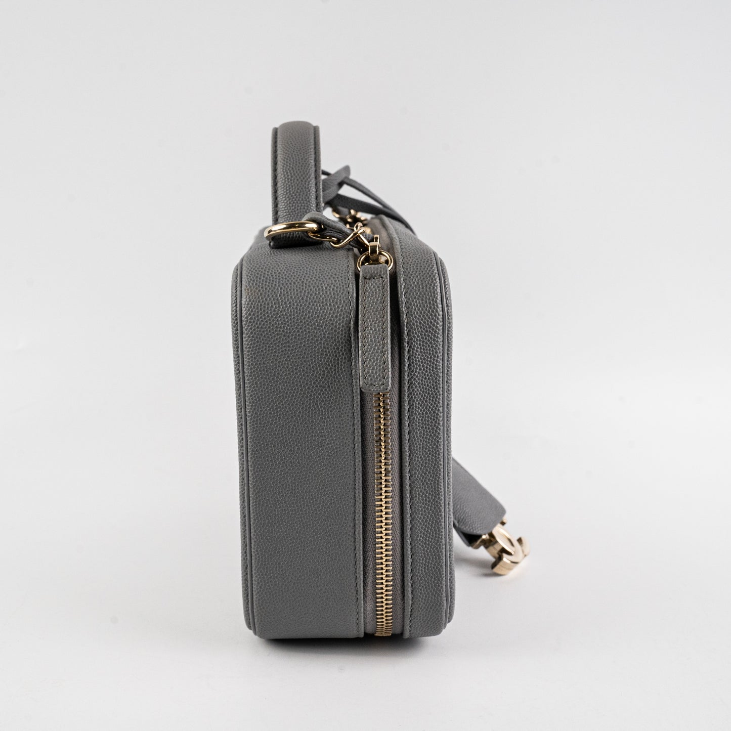 Chanel Medium Filigree Grey Caviar