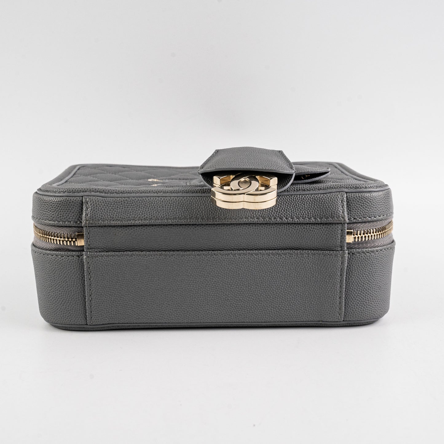 Chanel Medium Filigree Grey Caviar