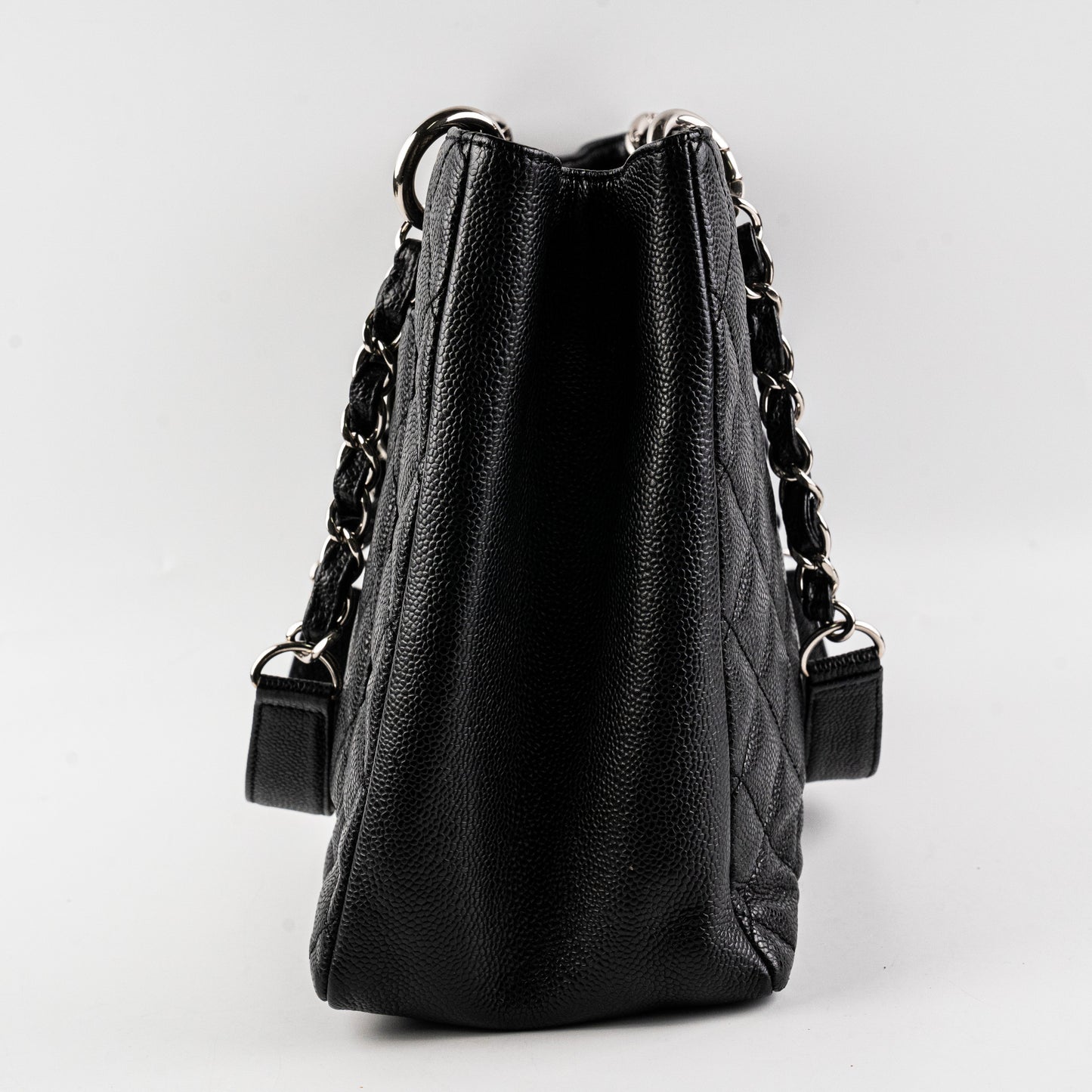 Chanel Caviar Granded Shopping Tote Black