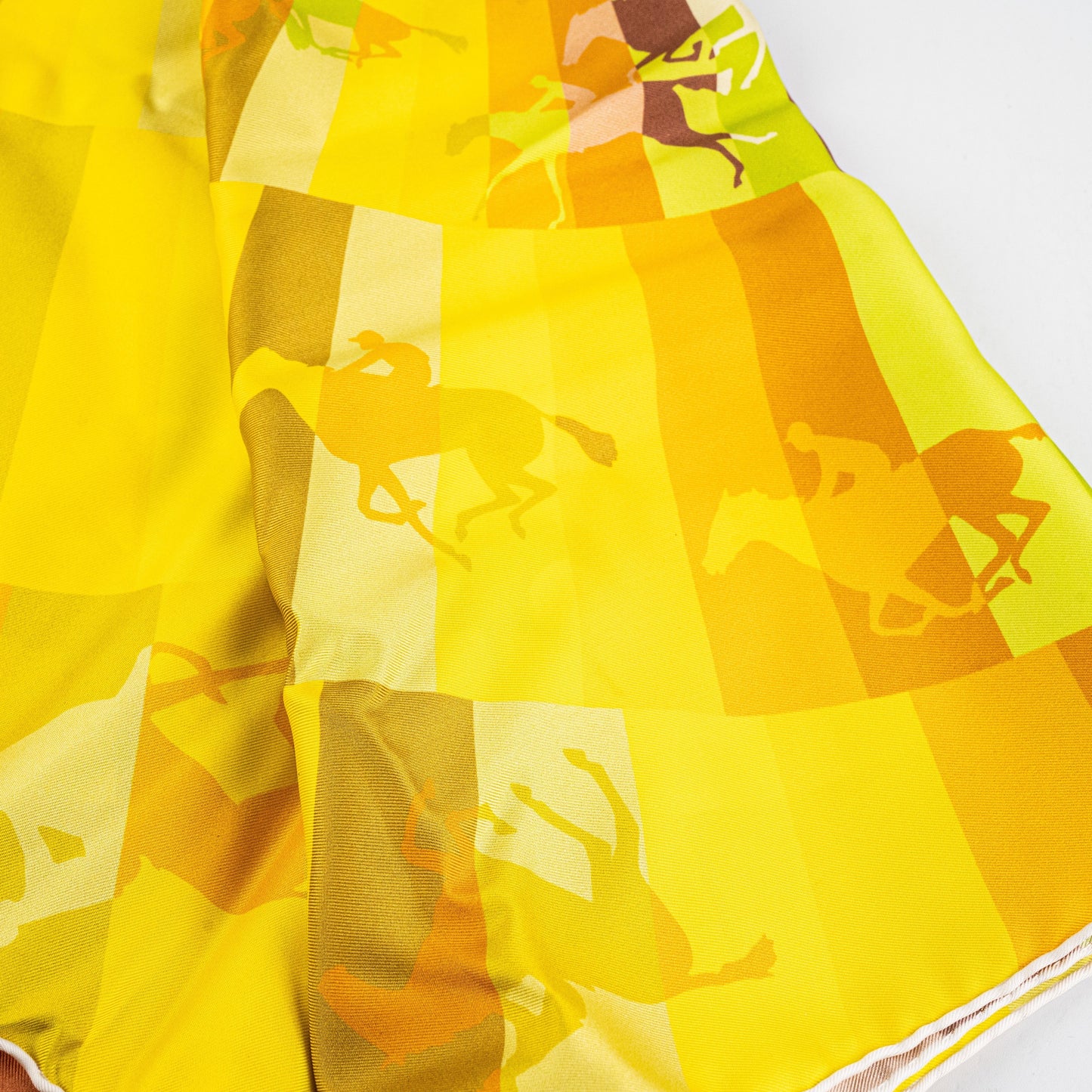 Hermes Square 90cm Yellow/Orange Scarf