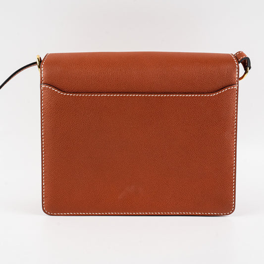 Hermes Roulis 23 Evercolour Brick Crossbody Bag X Stamp