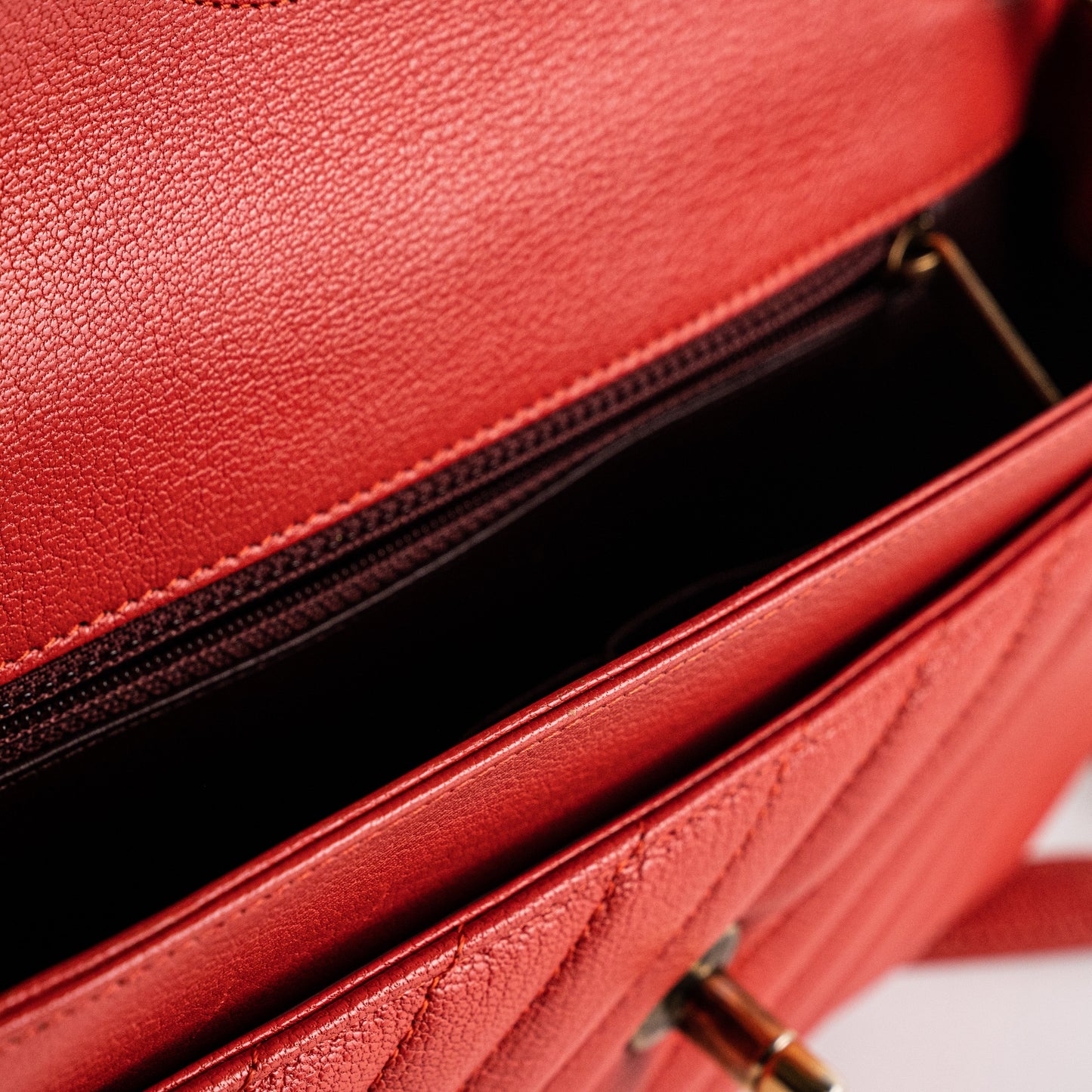 Chanel Seasonal Flap Red Crossbody Bag