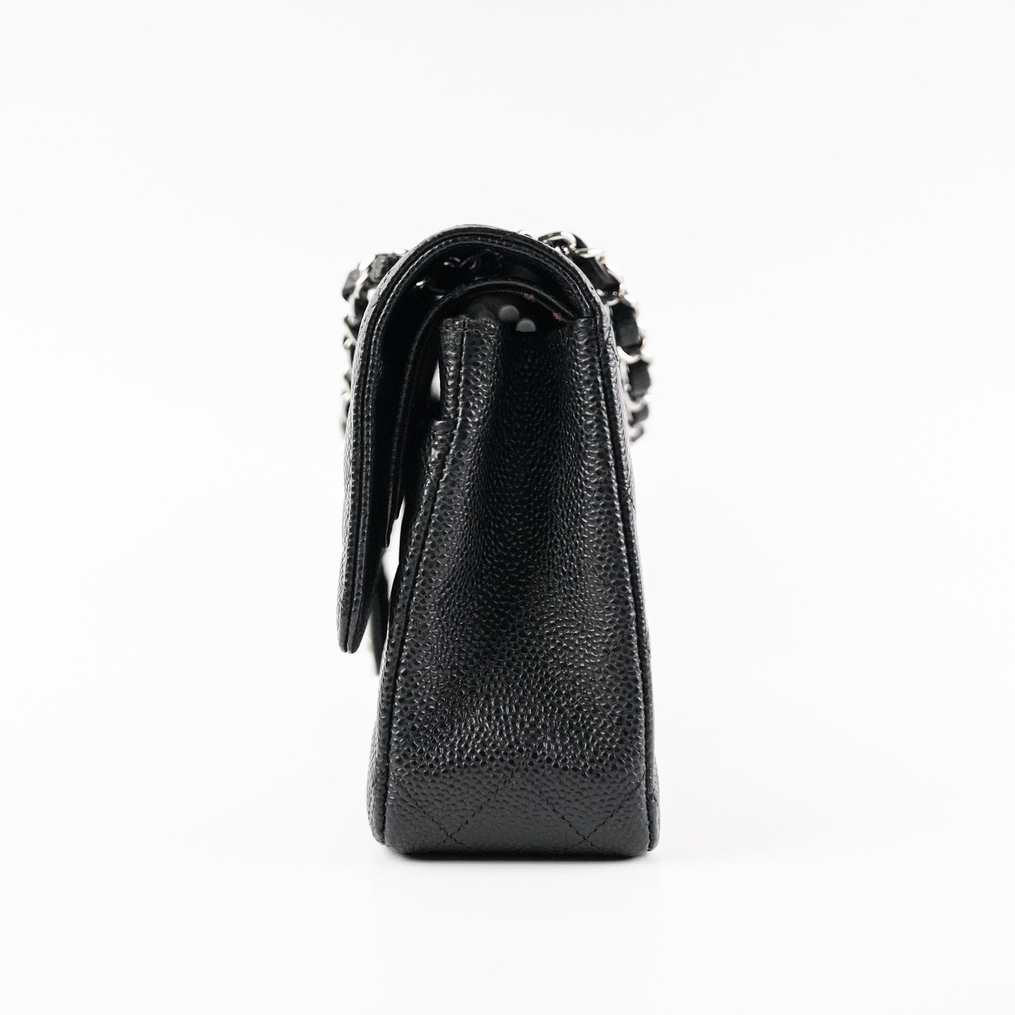 Chanel Medium/Large Double Classic Flap Caviar Black
