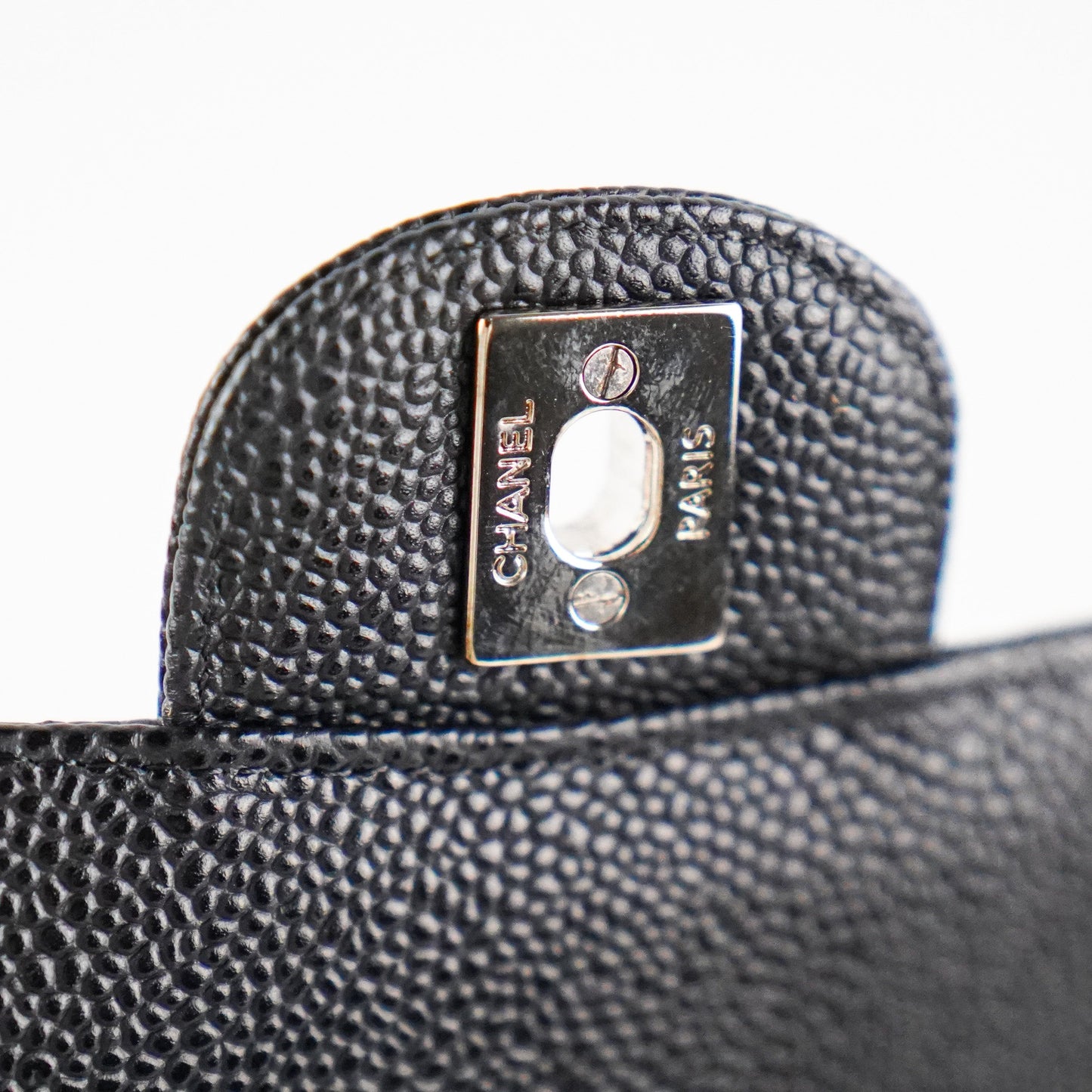 Chanel Medium/Large Double Classic Flap Caviar Black