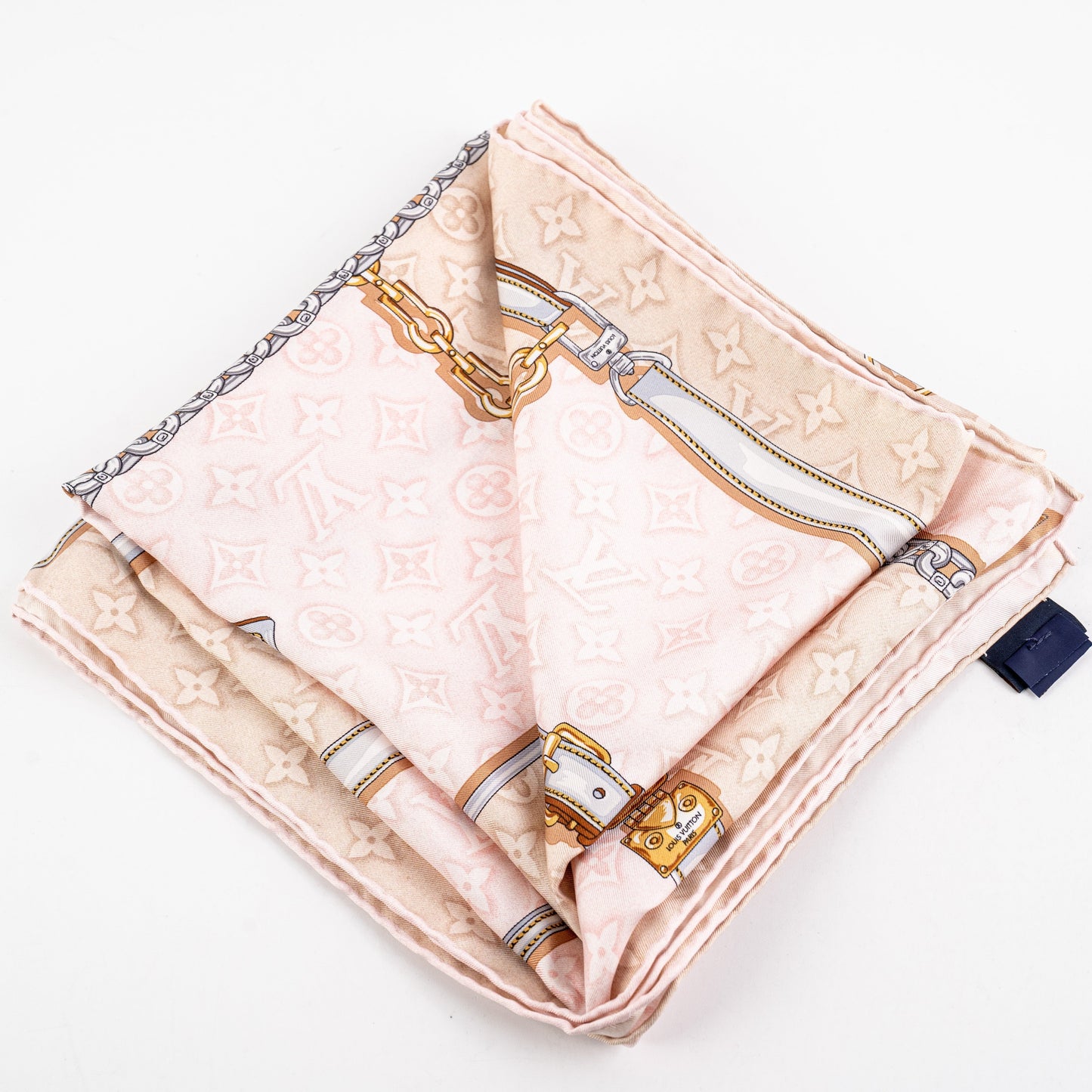 Louis Vuitton  Carre 90 x 90 Silk Scarf Light Pink