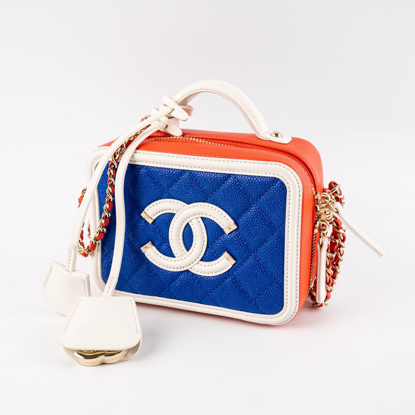 Chanel Filigree Small Tri Colour Crossbody Bag