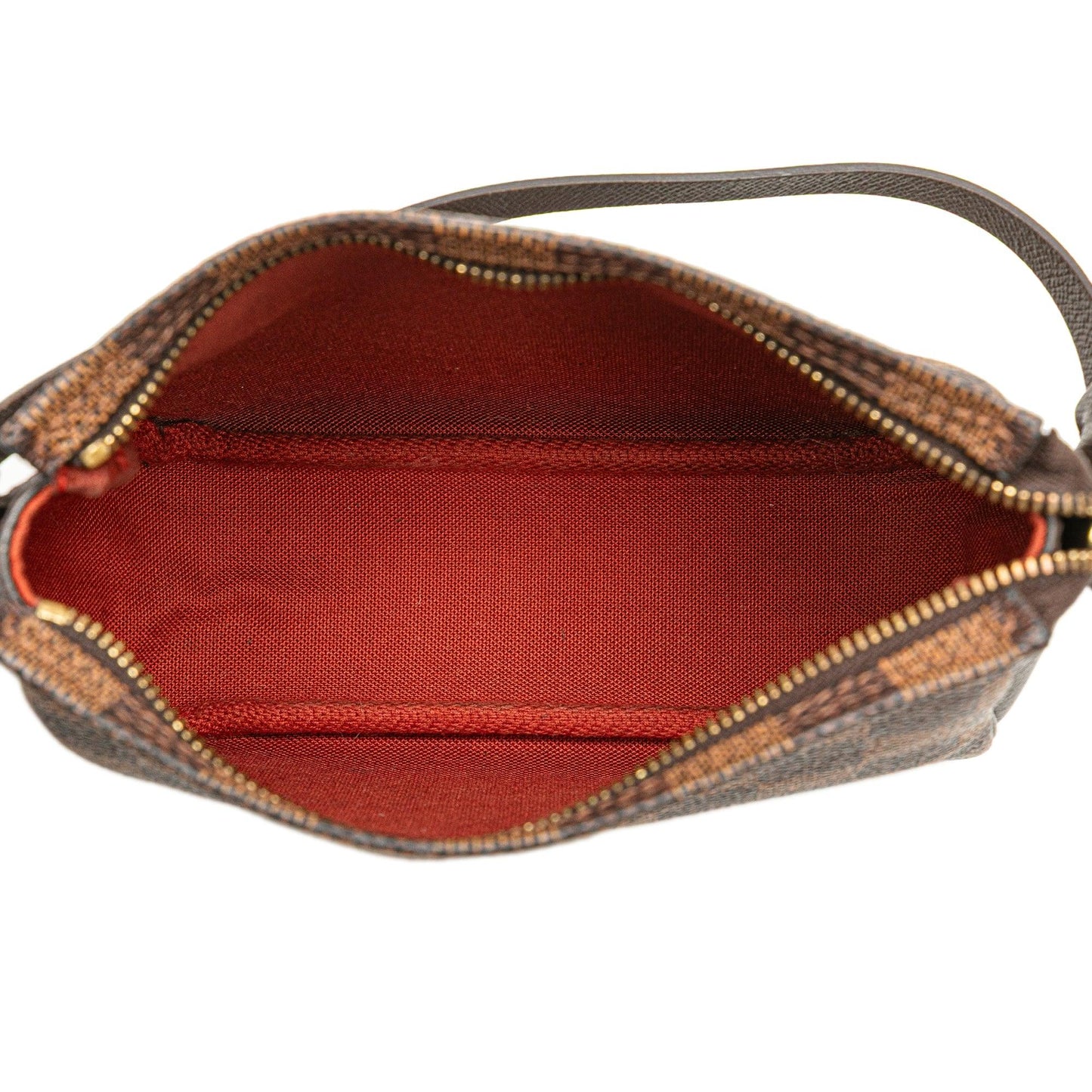 Brown Louis Vuitton Damier Ebene Trousse Pochette Handbag
