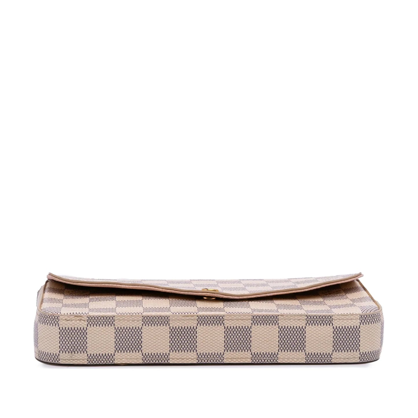 White Louis Vuitton Damier Azur Pochette Felicie Crossbody Bag