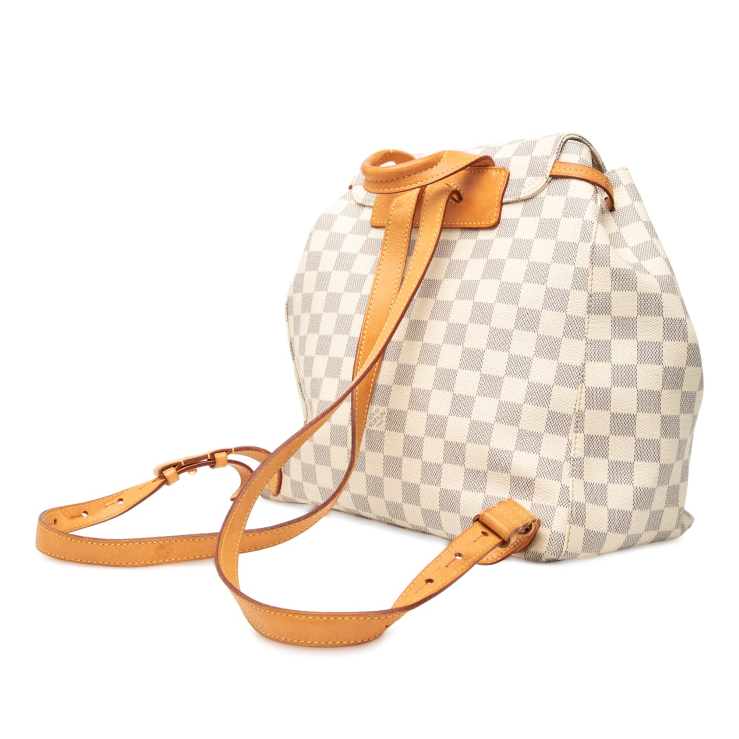 White Louis Vuitton Damier Azur Sperone Backpack