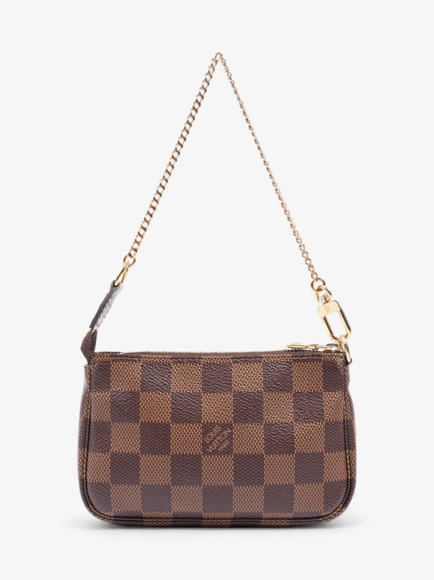 Louis Vuitton Pochette Accessoires Damier Ebene Coated Canvas Mini