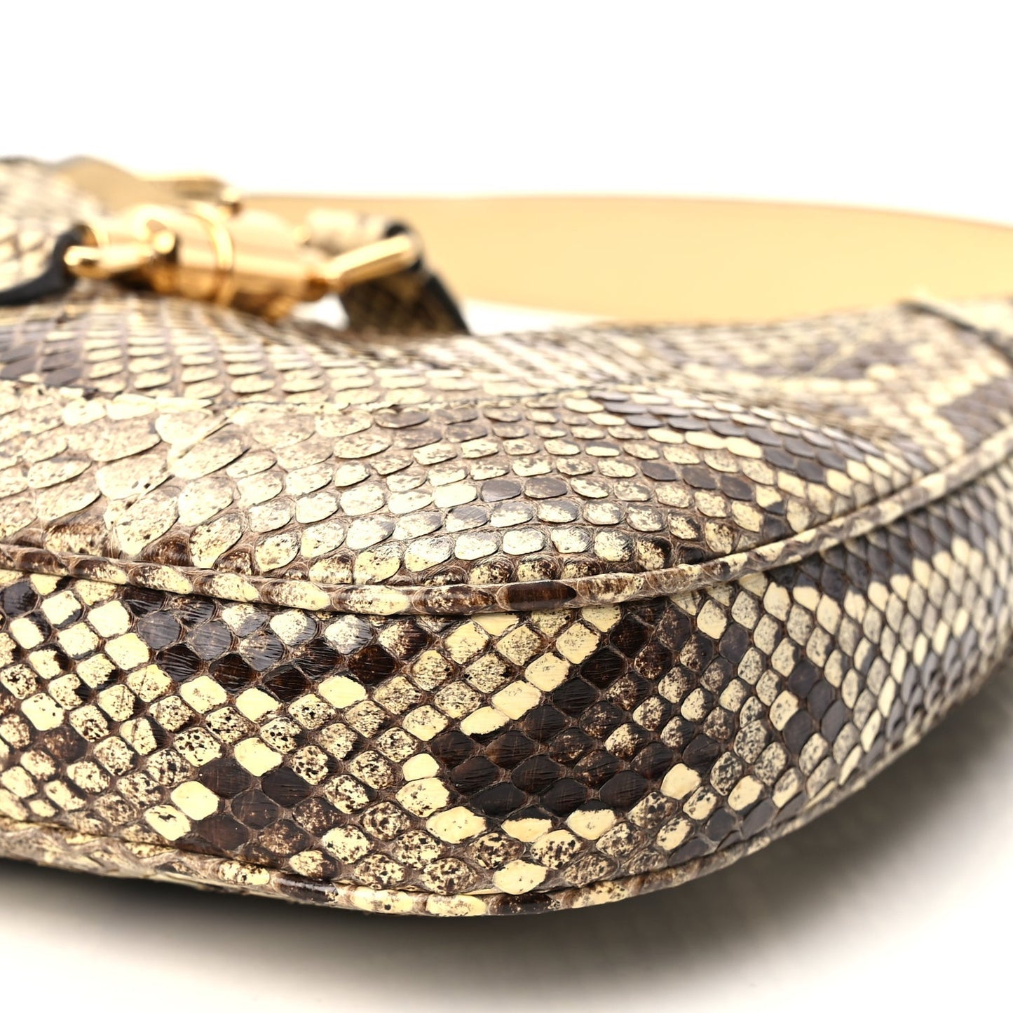Gucci Snakeskin Small Jackie 1961 Hobo Beige