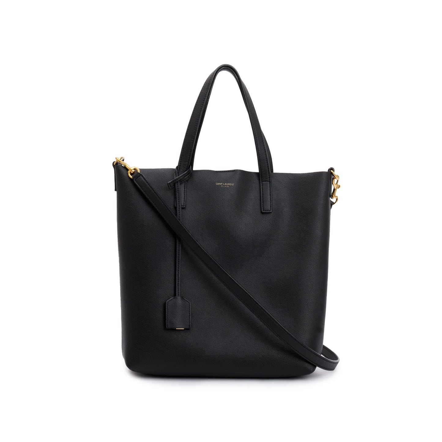Saint Laurent 2020 Black Calfskin Leather Toy Shopping Tote