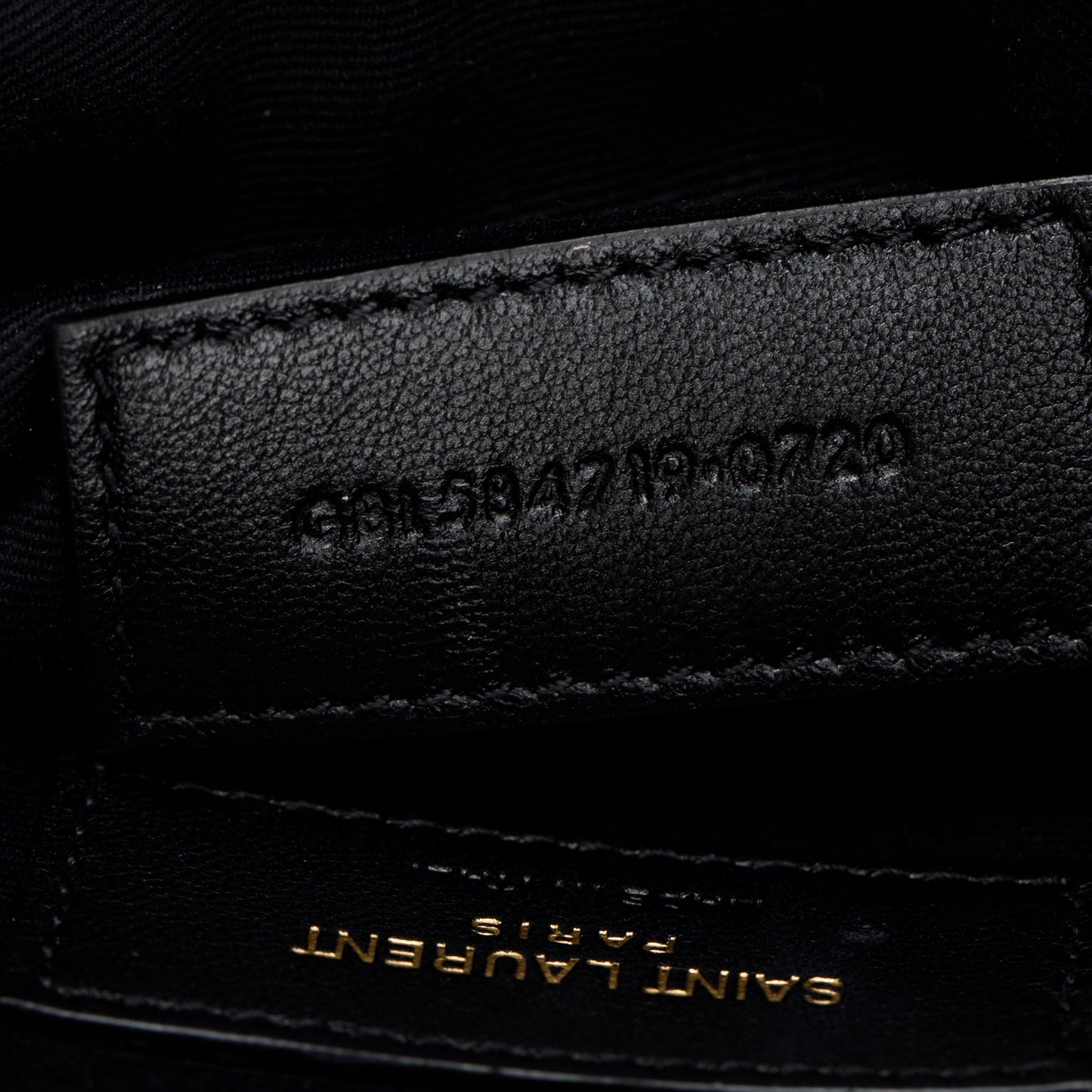 Saint Laurent 2020 Black Grain De Poudre Leather Cassandre Matelasse Large Zipped Pouch