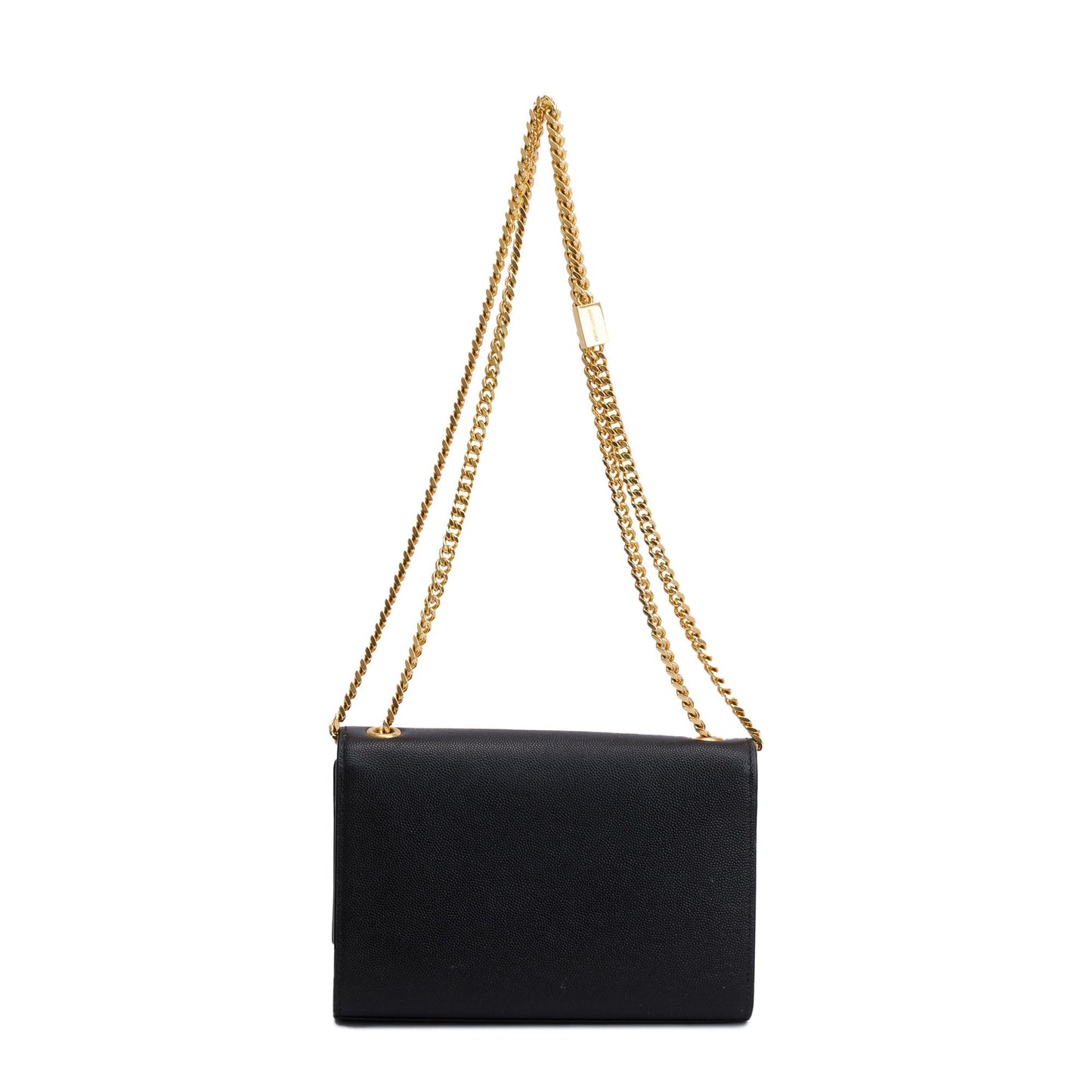 Saint Laurent 2020 Black Grain De Poudre Leather Small Kate Bag