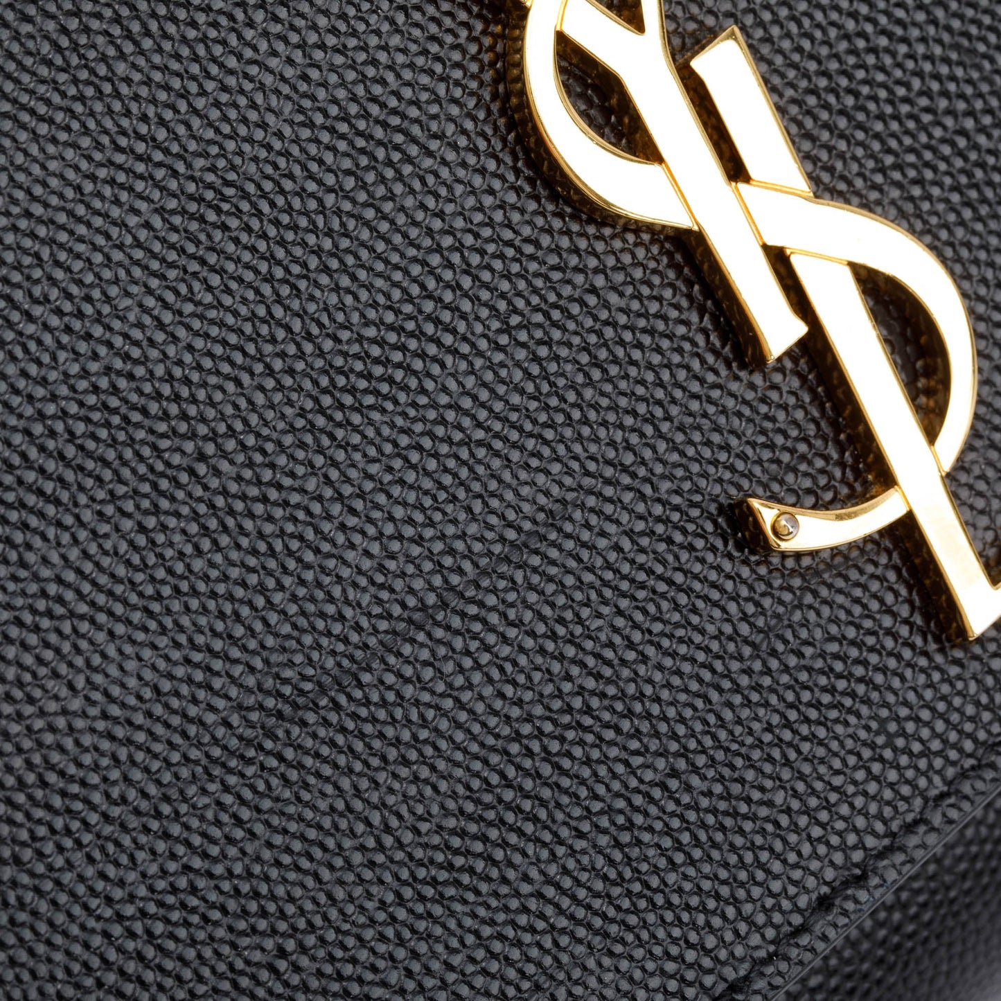 Saint Laurent 2020 Black Grain De Poudre Leather Small Kate Bag
