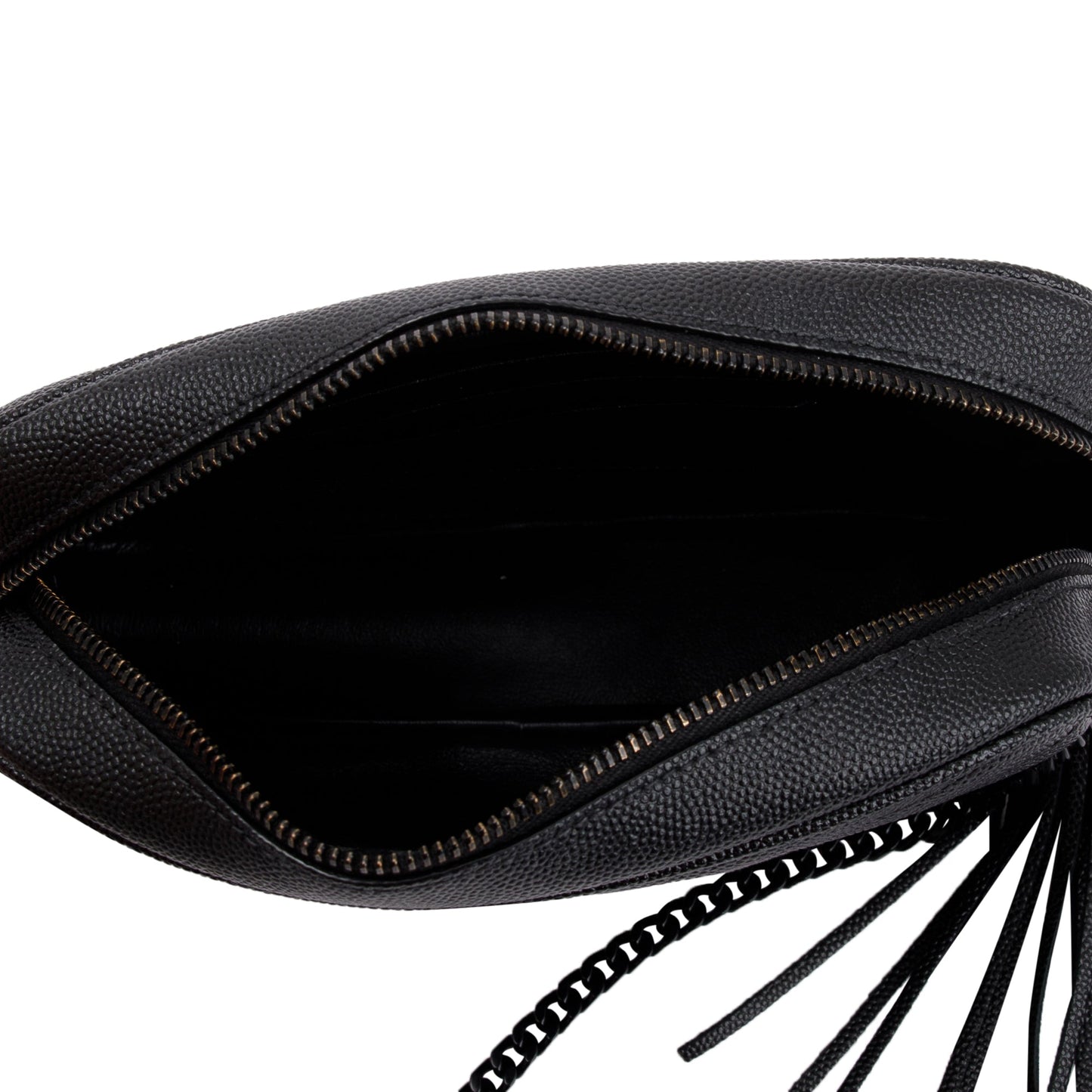 Saint Laurent 2020 Black Grain de Poudre Matelasse Mini Lou Camera Bag