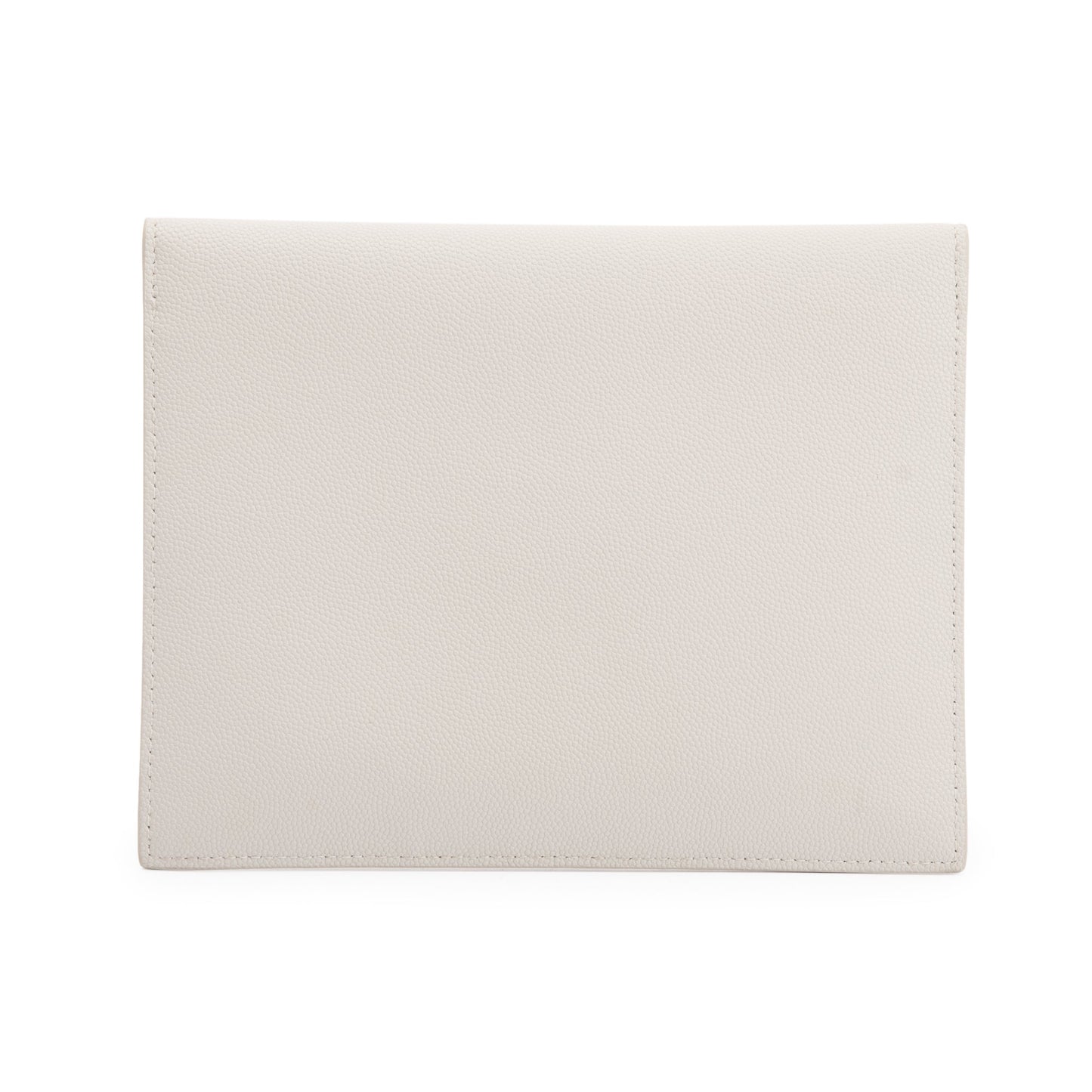 Saint Laurent 2020 Creme Grain de Poudre Monogram Uptown Baby Pouch