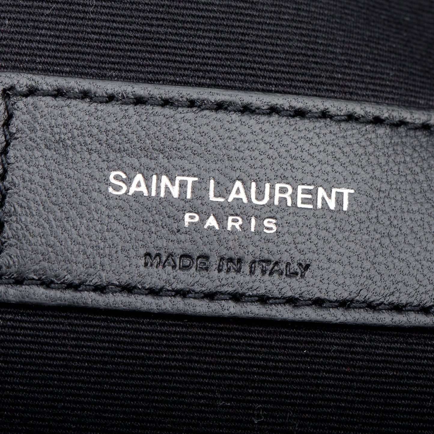 Saint Laurent 2020 Grey Crocodile Embossed Leather Cassandre Tablet Pouch