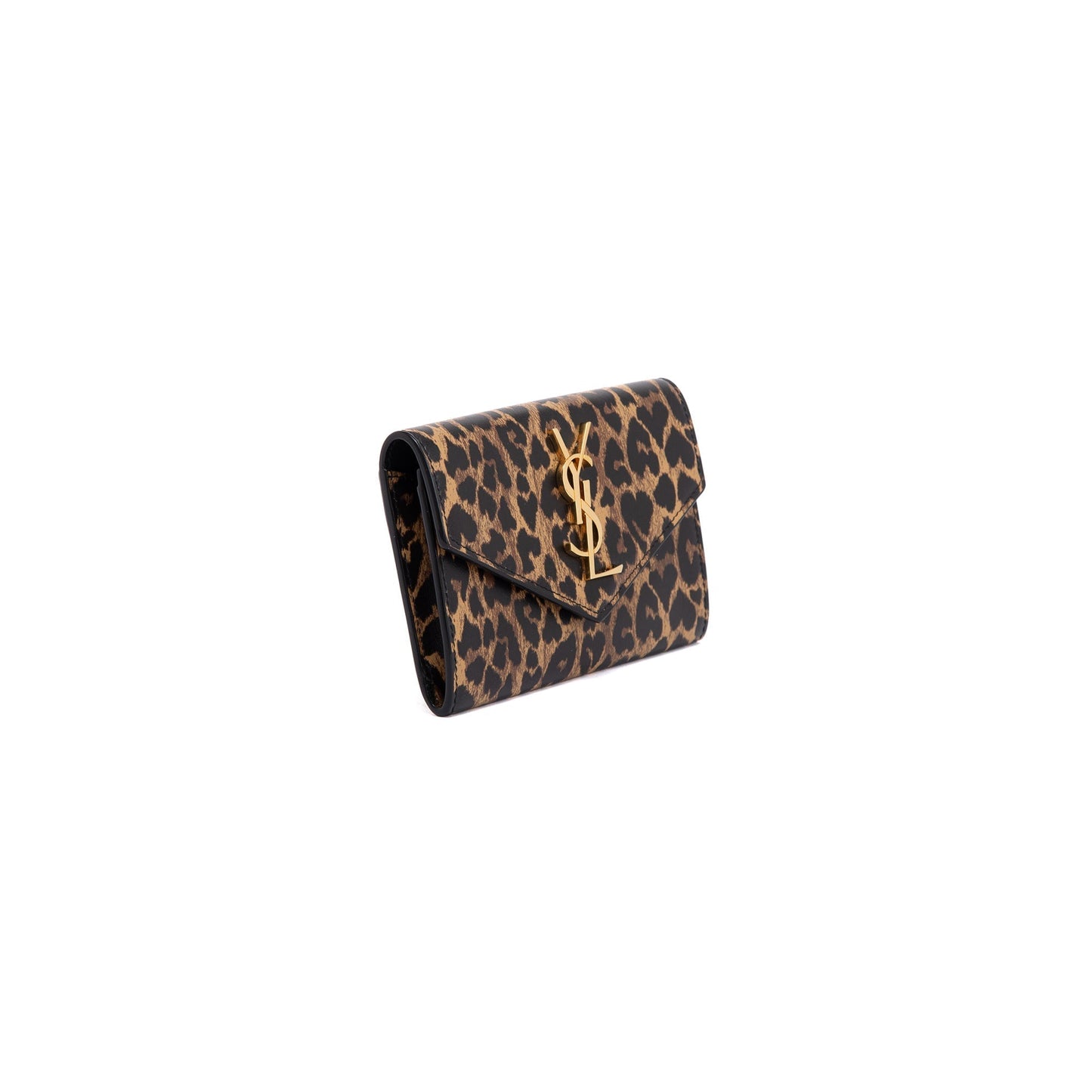Saint Laurent 2020 Leopard Print Small Envelope Wallet