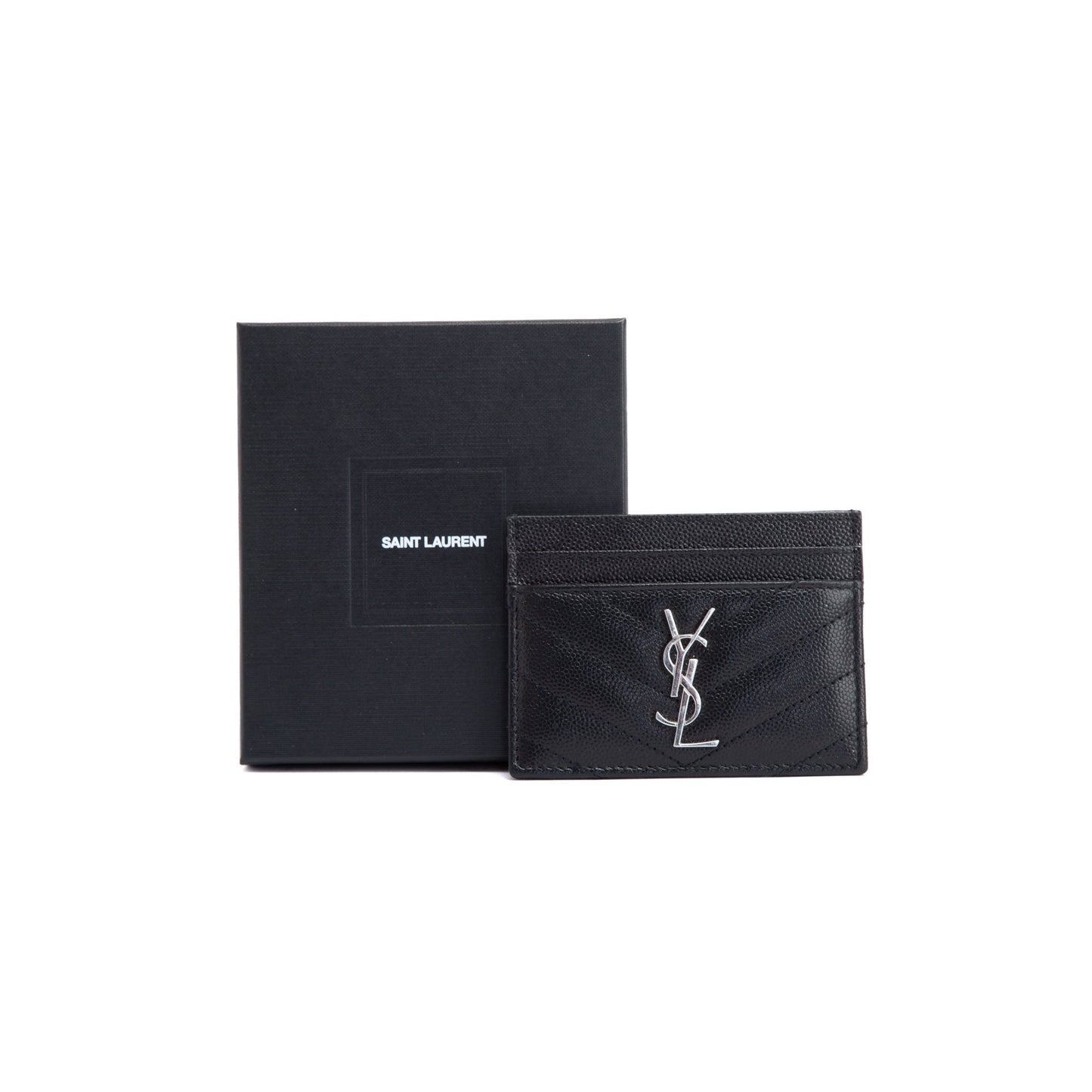 Saint Laurent 2020 Monogram Leather Card Holder