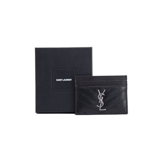 Saint Laurent 2020 Monogram Leather Card Holder