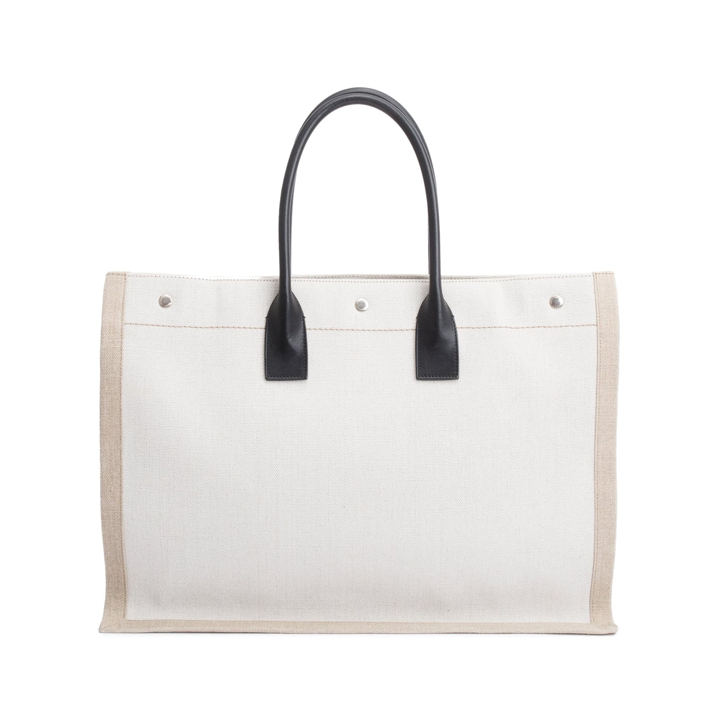 Saint Laurent 2020 Neutral Canvas Large Rive Gauche Canvas Tote
