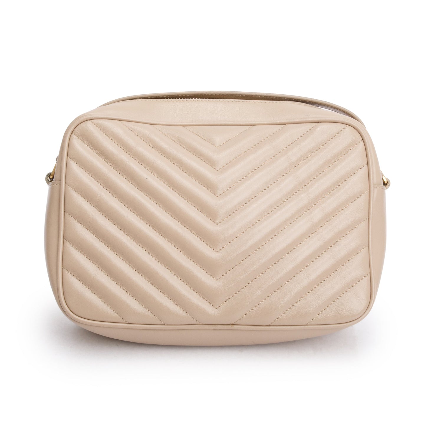 Saint Laurent 2021 Beige Quilted Leather Lou Camera Bag