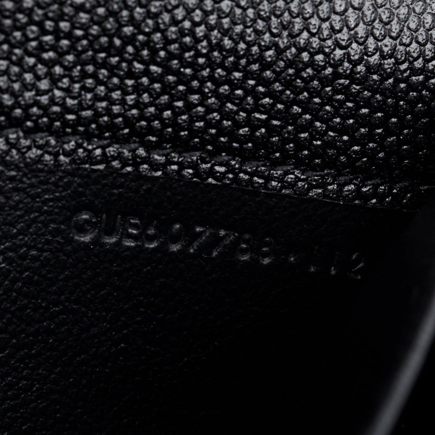 Saint Laurent 2021 Black Grain De Poudre Leather Uptown Chain Wallet