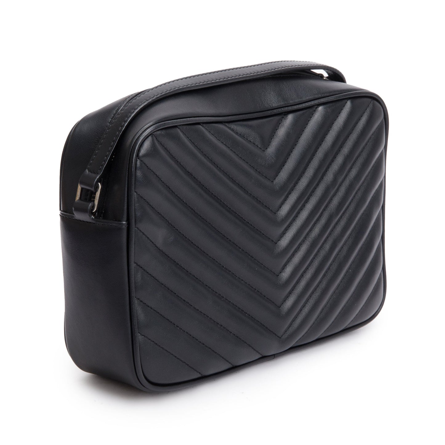 Saint Laurent 2021 Black Quilted Leather Lou Camera Bag