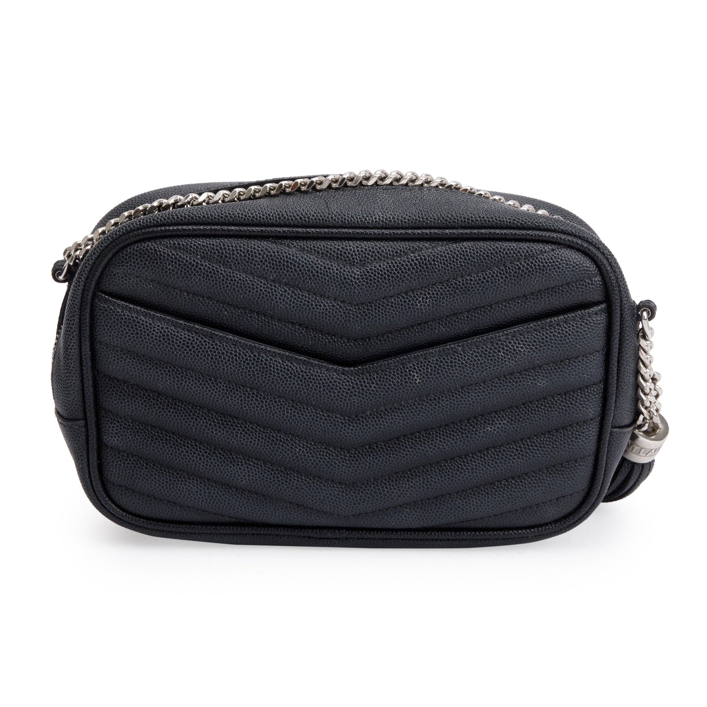 Saint Laurent 2021 Black Quilted Leather Mini Lou Camera Bag
