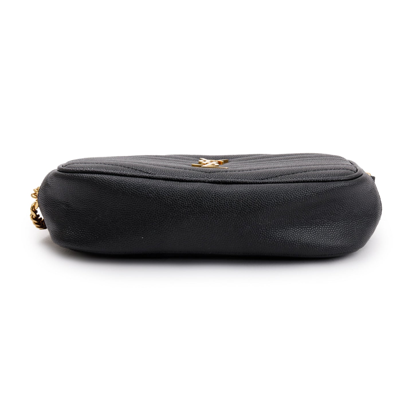 Saint Laurent 2021 Black Quilted Leather Mini Lou Camera Bag