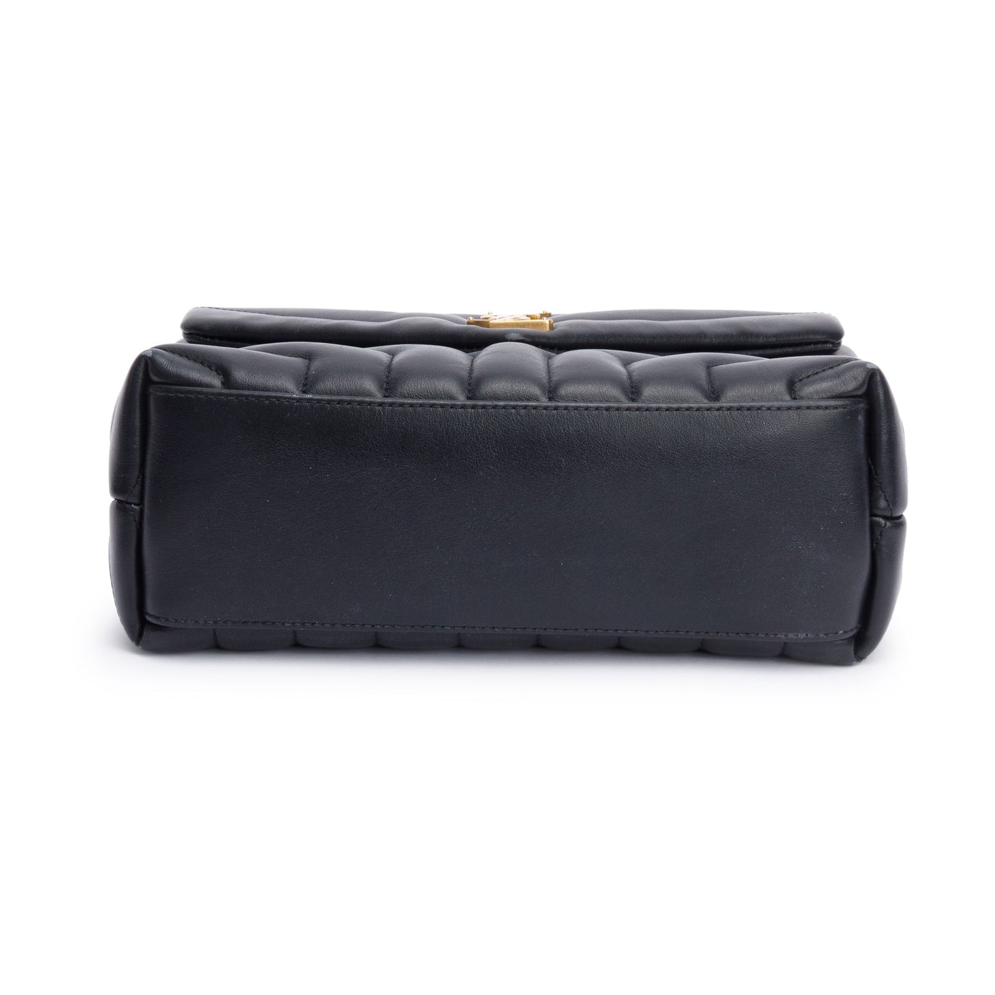 Saint Laurent 2021 Black Quilted Leather Small Loulou Monogram Shoulder Bag