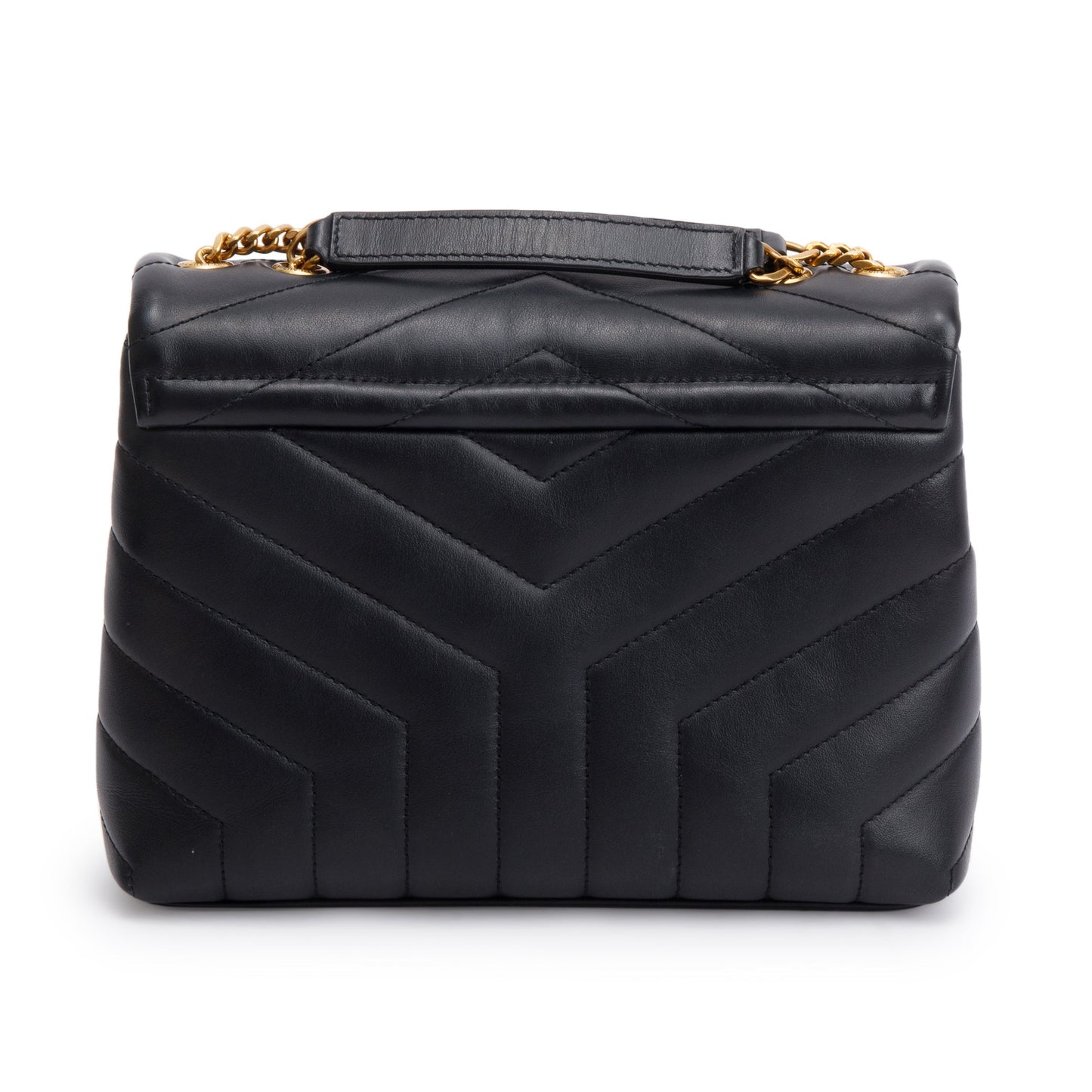 Saint Laurent 2021 Black Quilted Leather Small Loulou Shoulder Bag
