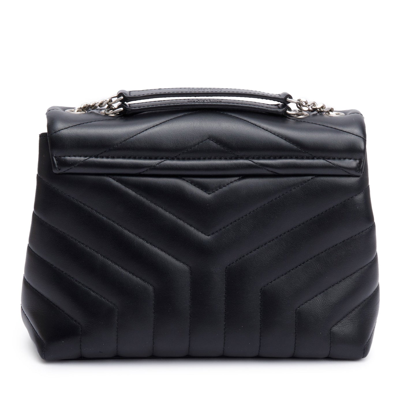 Saint Laurent 2021 Black Quilted Leather Small Loulou Shoulder Bag