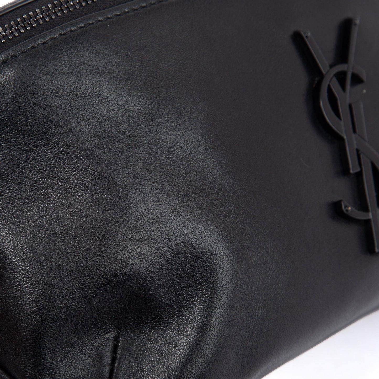 Saint Laurent 2021 Black Soft Lambskin Cassandre Classic Crossbody Bag