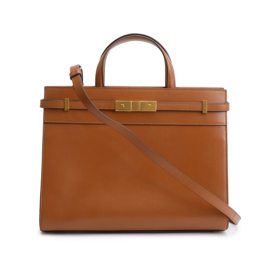 Saint Laurent 2021 Brown Manhattan Tote Bag