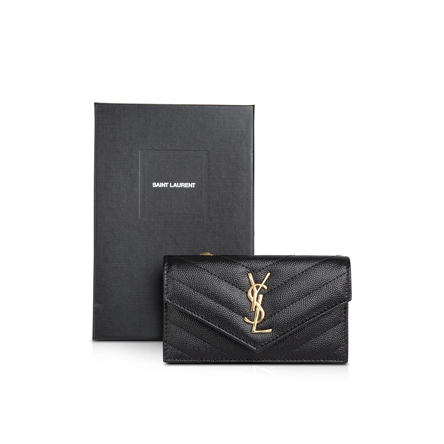 Saint Laurent 2021 Cassandre Fragments Flap Card Case