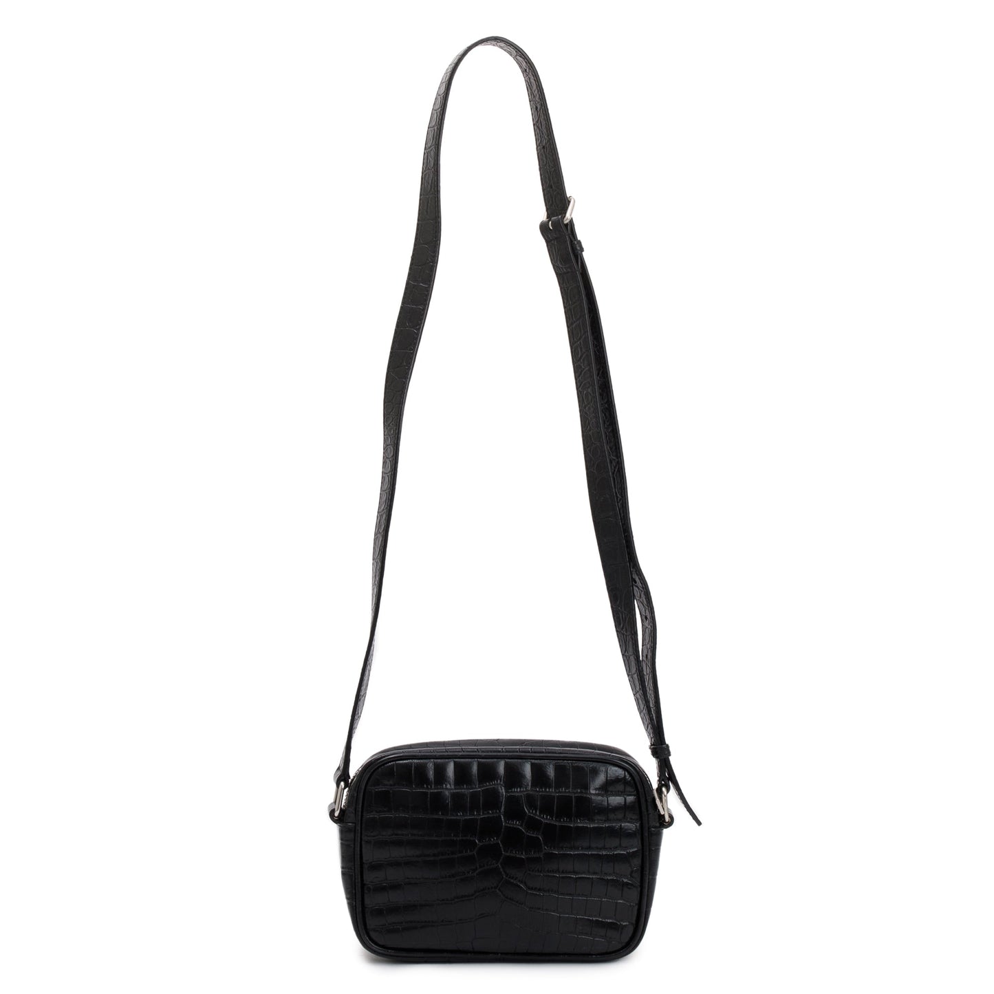 Saint Laurent 2021 Croc-Embossed Camp Camera Bag