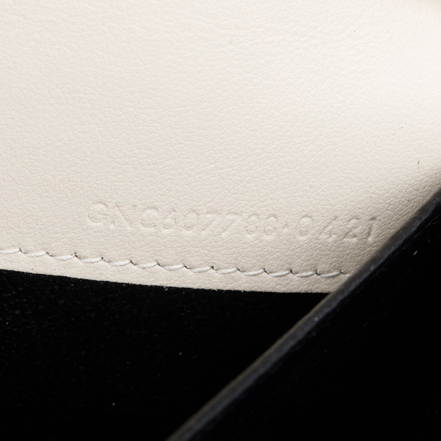 Saint Laurent 2021 Neutral Crocodile Embossed Leather Uptown Chain Wallet