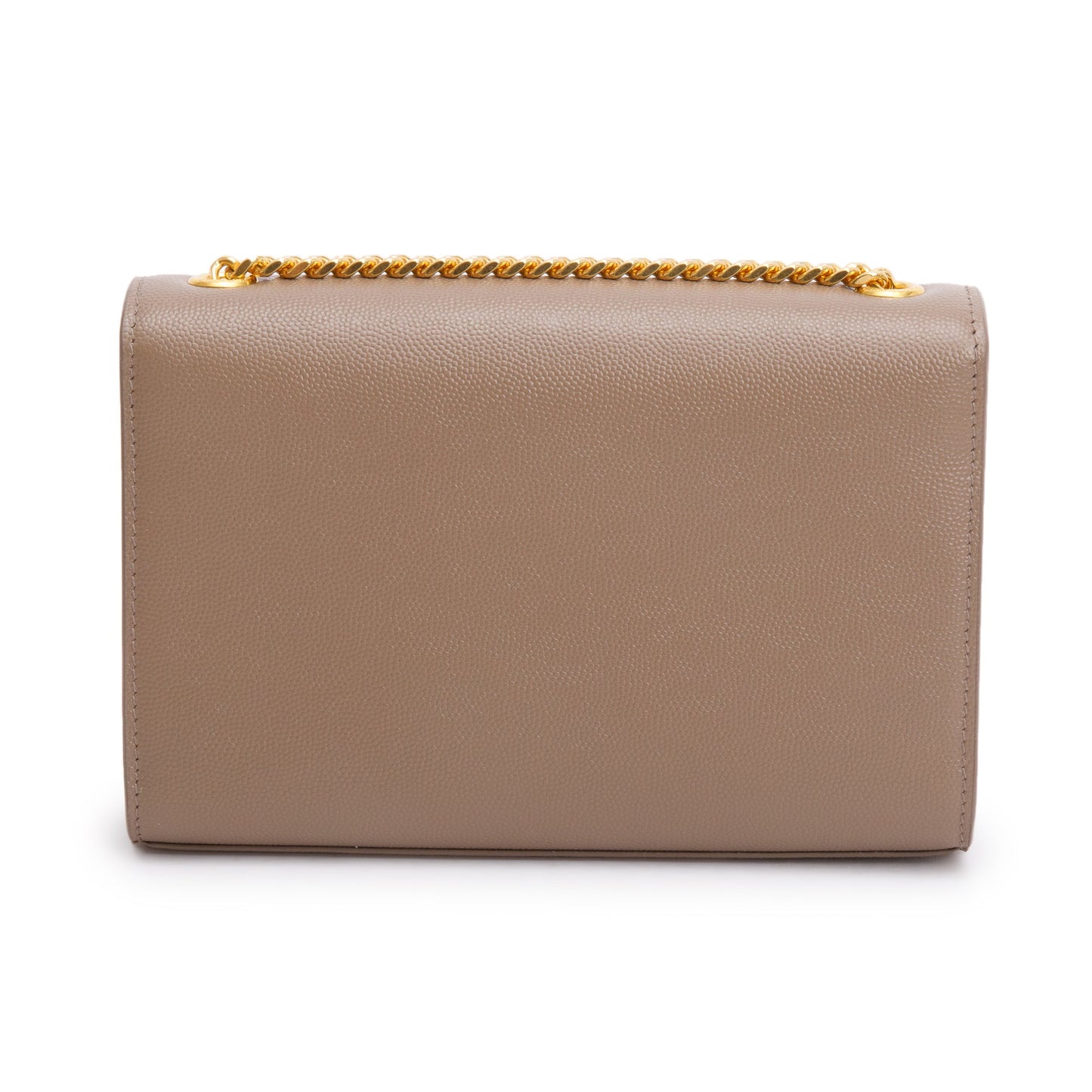 Saint Laurent 2022 Beige Grain De Poudre Leather Small Monogram Kate Bag