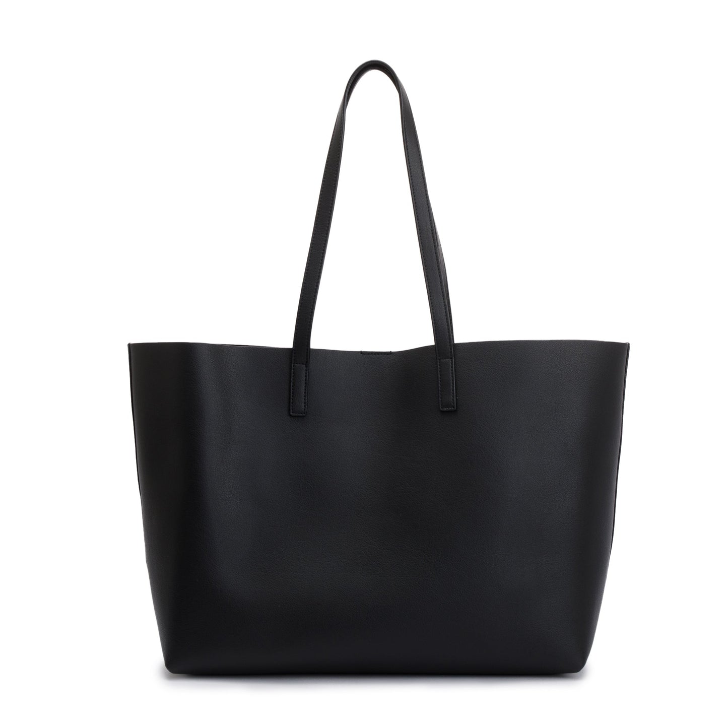 Saint Laurent 2022 Black Calfskin Leather Large E/W Shopping Tote