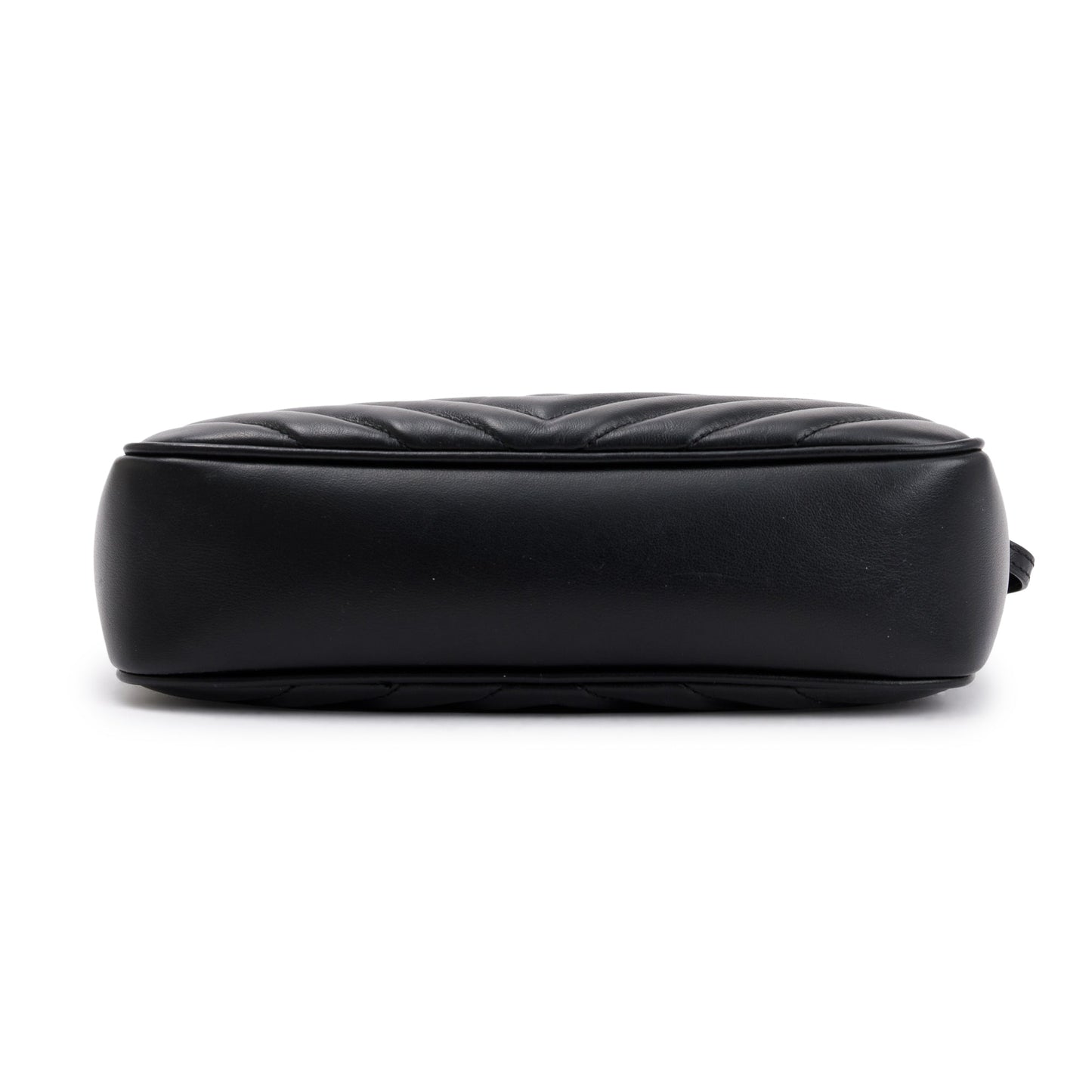 Saint Laurent 2022 Black Quilted Leather Lou Bag
